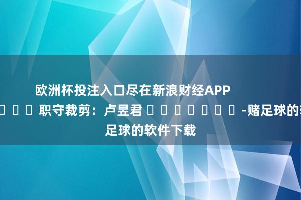 欧洲杯投注入口尽在新浪财经APP            						职守裁剪：卢昱君 							-赌足球的软件下载