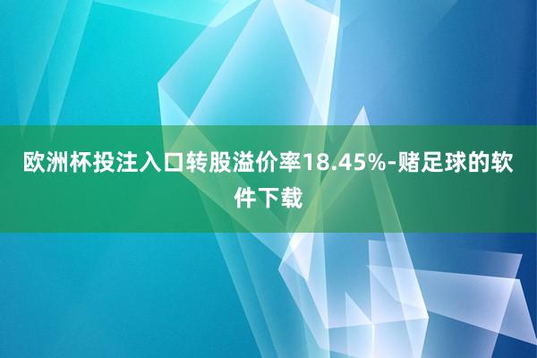 欧洲杯投注入口转股溢价率18.45%-赌足球的软件下载