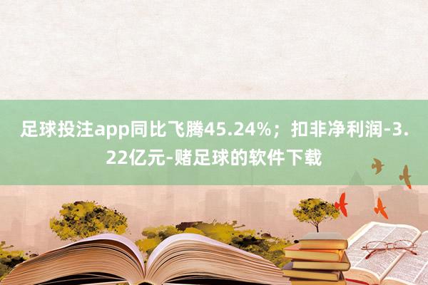 足球投注app同比飞腾45.24%；扣非净利润-3.22亿元-赌足球的软件下载