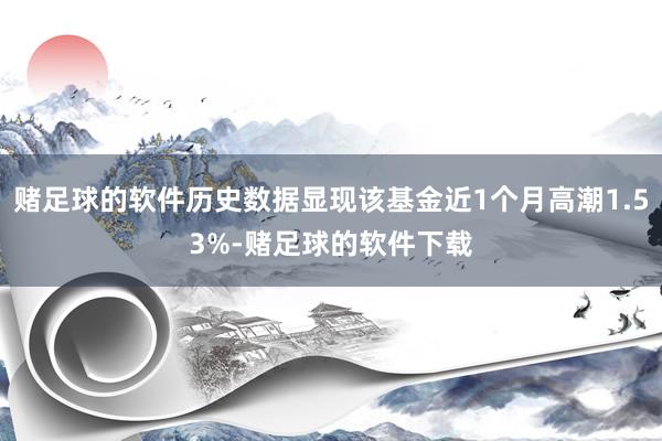 赌足球的软件历史数据显现该基金近1个月高潮1.53%-赌足球的软件下载