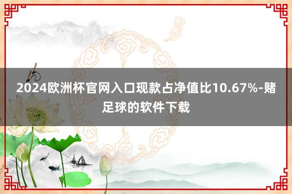 2024欧洲杯官网入口现款占净值比10.67%-赌足球的软件下载