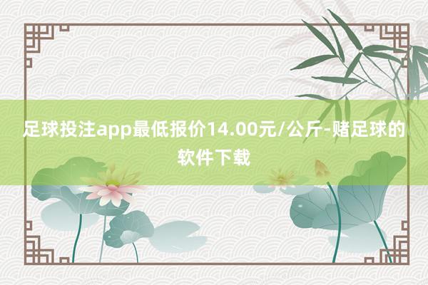 足球投注app最低报价14.00元/公斤-赌足球的软件下载