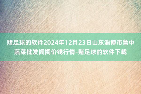 赌足球的软件2024年12月23日山东淄博市鲁中蔬菜批发阛阓价钱行情-赌足球的软件下载